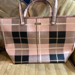 Gently used Kate Spade large tote with minor wear.